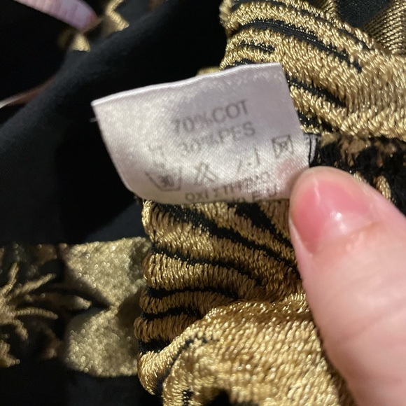 Nema Resort Wear gold shell and black maxi skirt and cropped top set S/M - Picture 5 of 8